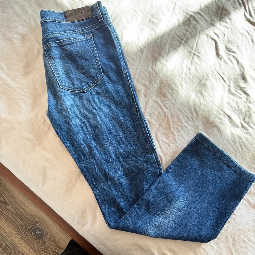 Diesel Jeans Regular Slim Bootcut Blue Size 29  Cotton